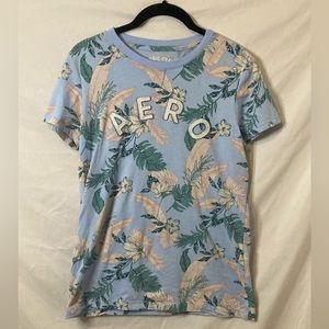 Aeropostale Blue Hawaiin print T-shirt💙🌴